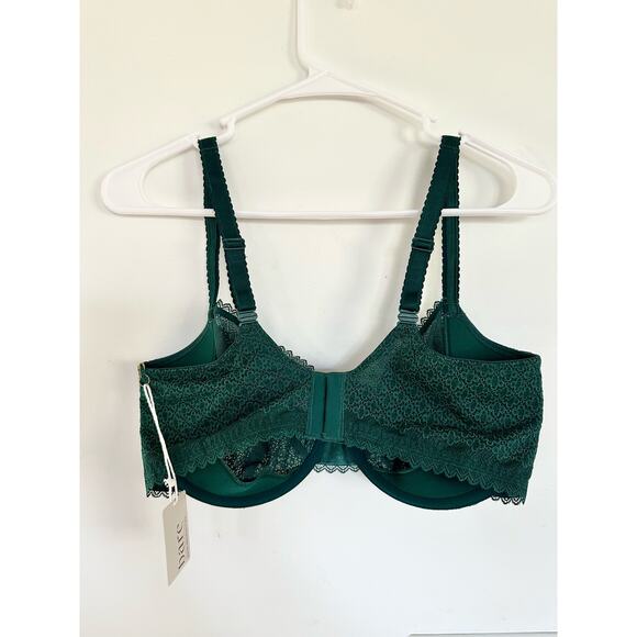 BARE 36DD The Push-Up Without Padding Bra NEW bare necessities B10249 GREEN sexy - Picture 11 of 11